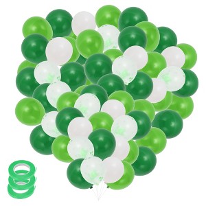 Unique Bargains Latex Party Balloons 10 -12" Round with Ribbon for Party Decorations - 1 of 4