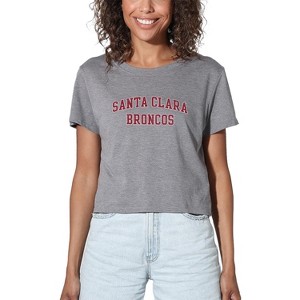 Women's Santa Clara University Large Crop Top T-Shirt - 1 of 4