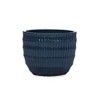 Wooakway 14" Dia Outdoor Indoor Ceramic Planter Pot Decorative Planter with Drainage Hole Patio Flower Pot - 2 of 4
