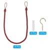 Unique Bargains Braided Decorative with Screw Hooks & Bolts Curtain Holdback Cord 6 Pcs - 3 of 4