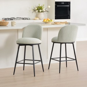 Spruce&Spring Swivel Counter Bar Stool Set 26 in Barstools with Metal Frame - 1 of 4