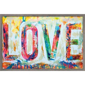 Trends International Ivan Guaderrama - Love 1 Framed Wall Poster Prints - 1 of 4