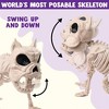 Joyfy 2 PCS 16" Halloween Poseable Animal Puppy Skeleton Decor, Dog Plastic Bones with Posable Joints for Graveyard Party Prop Decor - 2 of 4