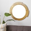 Olivia & May Aluminum Handmade Uneven Frame Wall Mirror with Textured Gold: Modern Novelty, No Assembly Required - 2 of 4