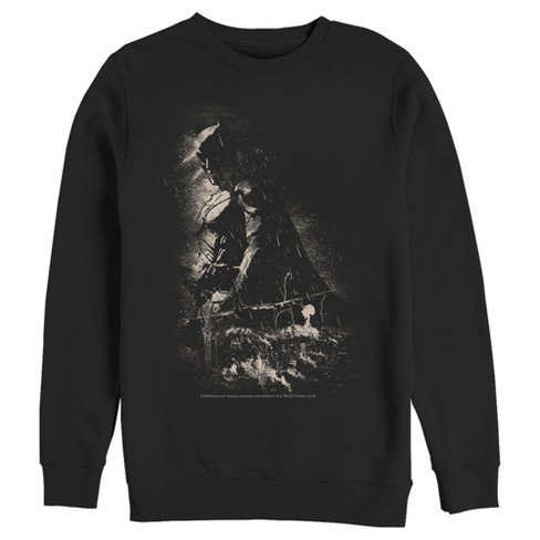 Men's Batman Grunge Hero In Shadow Sweatshirt : Target