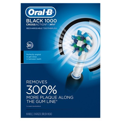 Oral-B Black Pro Crossaction 1000 Rechargeable Electric Toothbrush : Target