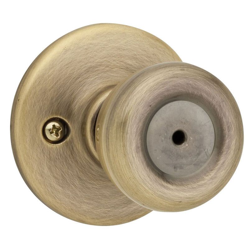 Kwikset-Tylo-Antique-Brass-Privacy-Knob-Right-or-Left-Handed, 1 of 5