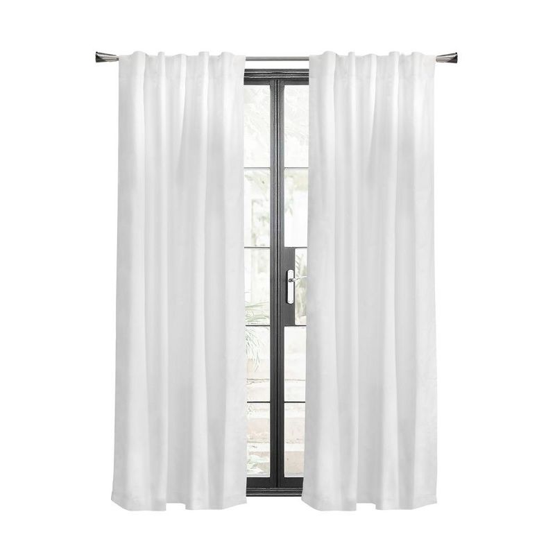 Thermalogic Weathermate Topsions Room Darkening Daytime and Nighttime Privacy Curtain Panel Pair White, 2 of 6