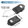 Unique Bargains Adjustable Retractable Bike Chain Lock with 3 Digit Bike Lock Cable Blue 1Pc - 3 of 4