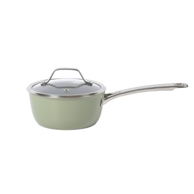 Green 10-Piece Nonstick Aluminum Cookware Set with Glass Lids