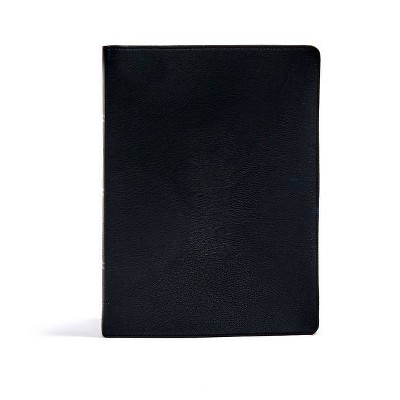 CSB Verse-By-Verse Reference, Black Premium Goatskin - by  Holman Bible Publishers (Leather Bound)