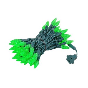 Novelty Lights C6 LED Christmas String Lights 70 Strawberry Bulbs (Green Wire, 24 Feet) - 1 of 4