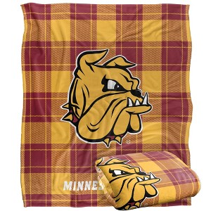 University Of Minnesota Duluth Campus Plaid Spirit Silky Touch Super Soft Throw Blanket 50x60 - 1 of 4