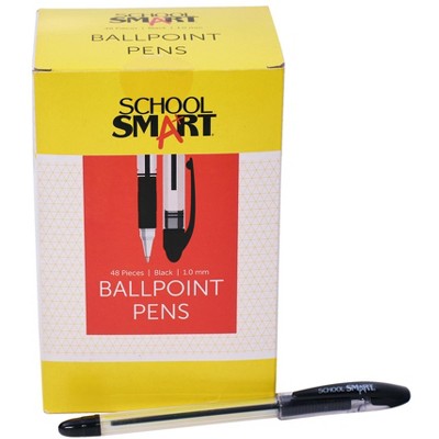 School Smart Black Ballpoint Pen, pk of 48