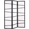 MAYEERTY 3 Panel Screen Room Divider Wood Paper Black for Living Room 51"x2"x70.1" - 4 of 4