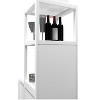 NicBex 52" Bamboo Linen Tower,Bathroom Storage Cabinet with Shelves & Door,Freestanding Storage Cabinet for Bathroom,Bedroom & Living Room - 4 of 4