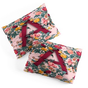 Deny Designs Standard Burcu Korkmazyurek Summer Botanical Monogram Pillow Shams - 1 of 3