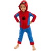 Marvel Avengers Captain America Baby Zip Up Cosplay Coverall Newborn to Infant - 3 of 4