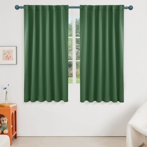 Deconovo Blackout Curtains 2 Panels - 42" W, Back Tab, Room Darkening - 1 of 4