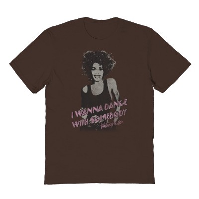Whitney Houston Men's Dance Short Sleeve Graphic Cotton T-Shirt