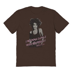 Whitney Houston Men's Dance Short Sleeve Graphic Cotton T-Shirt - 1 of 1