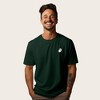 Dalix Ghost Life Embroidered Relaxed Heavy Soft Cotton T Shirt Mens - 3 of 4