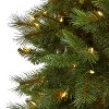 9ft. Slim Mountain Pine Artificial Christmas Tree with 600 Clear Lights and 1359 Bendable Branches – Towering X-Mas Centerpiece - 3 of 4