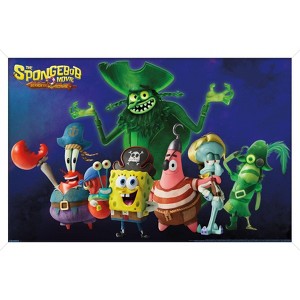 Trends International Nickelodeon The SpongeBob Movie: Search for SquarePants (2025) - Group Framed Wall Poster Prints - 1 of 4