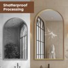 FONTOI Arched Wall Mirror with Metal Frame Arched Design for Bedroom Entryway Hallway Living Room Bathroom and Modern Spaces - 4 of 4