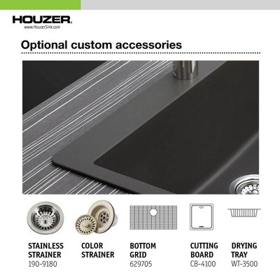 Mocha Granite Drop-In Single Bowl Kitchen Sink