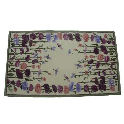 C&F Home 3'0" x 5'0" Hollyhock Hooked Indoor Rug
