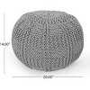 Bean Bag Ottoman Modern Knitted Lightweight Accent for Minimalist and Modern Spaces - 20in-3irtyhousy - 4 of 4