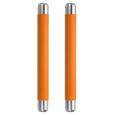 Unique Bargains Non-Stick Smooth Stainless Steel Covered Silicone Baking Rolling Pin