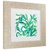 Trademark Fine Art - June Erica Vess  Jungle Melody Ii Matted Framed Art - 3 of 4