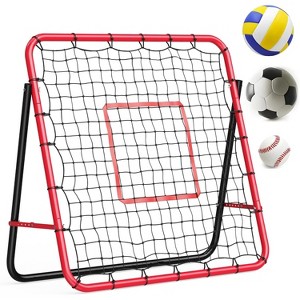 Multi-Sport Adjustable Rebounder Net 4/6x4/5Ft | Portable Backyard/Field Training Net for Soccer, Baseball, Softball & Volleyball (Passing/Throwing) - 1 of 4