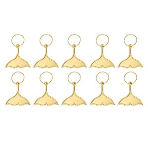 Unique Bargains Wings Hair Ring Pendants 10 Pcs - 1 of 4