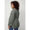 ellos Plus Size V-Neck Tunic With Diagonal Empire Seam - 3 of 3