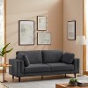 MINIMORE Modern Style 85''W Lassie 3Seater Square Arm Sofa - 2 of 4