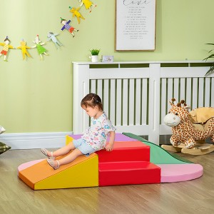 YOOCOZZ 6-Piece Foam Climbing Blocks - Toddler Climb & Crawl (1-3 Years, Indoor), Assorted - 1 of 4