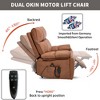 Dual Motor Infinite Position Large Power Lift Recliner Chair with Heat, 8-Point Massage, Hidden Cup Holders, and Medium-Firm Heavy-Duty Design - 4 of 4
