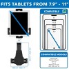 Mount-It! Height Adjustable Anti-Theft Tablet Floor Stand Kiosk | Locking Tablet Mount Stand for iPad, Galaxy, Surface Go & Other 7.9"- 10.9" Tablets - 3 of 4