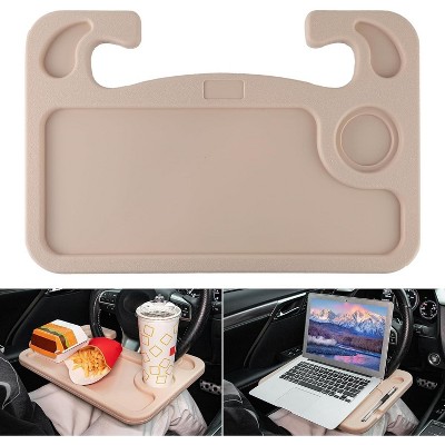 TruAIR Car Steering Wheel Desk Tray Ð Multipurpose Laptop and Eating Travel Accessory