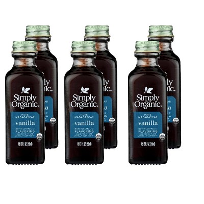 Simply Organic Pure Madagascar Vanilla Flavoring - Case of 6/2 oz