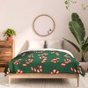 Lathe & Quill Candy Canes Green Comforter + Pillow Sham(s) - Deny Designs - 3 of 3