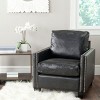 Horace Club Chair - MCR4736A - Antique Black - Safavieh - 2 of 4