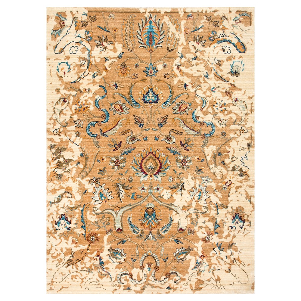 5'x8' Sebrina Blossom Area Rug Beige - nuLOOM