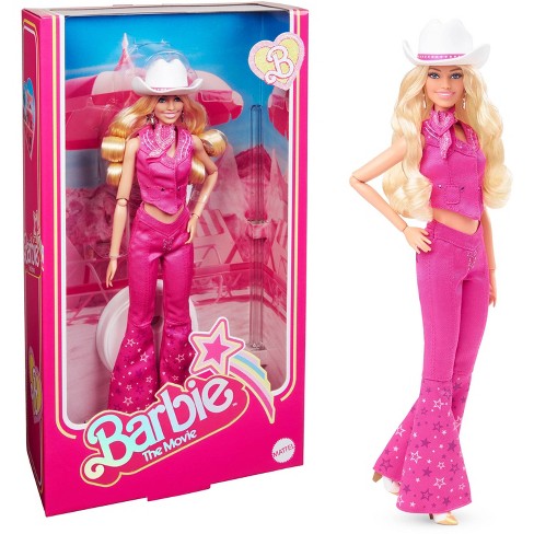 Barbie: The Movie Collectible Doll Margot Robbie As Barbie Pink Western : Target