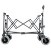 NAYSAYE Wagons XL Heavy Duty Folding Utility Cart with All Terrain Wheels for Outdoor Use, Black and Gray, 44.09"*25.59"*47.05" - 4 of 4