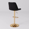 Set of 2 Arwen Adjustable Swivel Barstools with Gold Base - CorLiving - 4 of 4