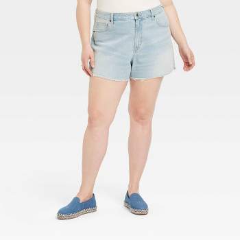 Women's High-Rise 90's Cutoff Jean Shorts - Universal Thread™ Light Blue 24